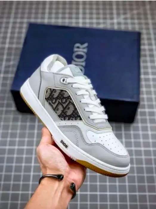 Air Jordan Dior B27 Low Top Sneaker Grey And White(MASTER QUALITY Shoes Wala