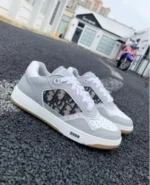 Air Jordan Dior B27 Low Top Sneaker Grey And White(MASTER QUALITY Shoes Wala
