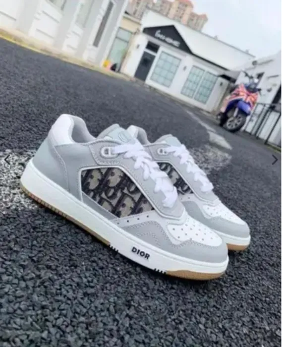 Air Jordan Dior B27 Low Top Sneaker Grey And White(MASTER QUALITY Shoes Wala