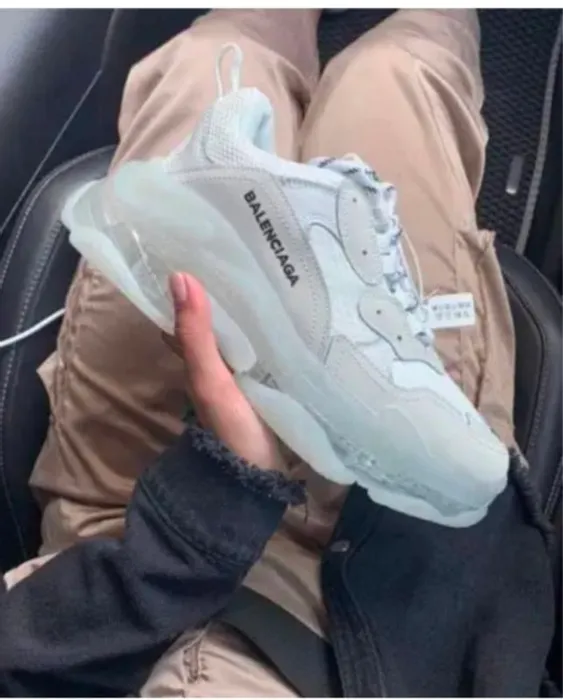 Balenciaga Triple S White Clear Sole(Master Quality) Shoes Wala