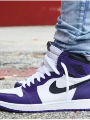 Air Jordan Retro 1 Court Purple White(Master Quality) Shoes Wala