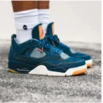Levis Air Jordan 4 Blue Denim(Master Quality) Shoes Wala