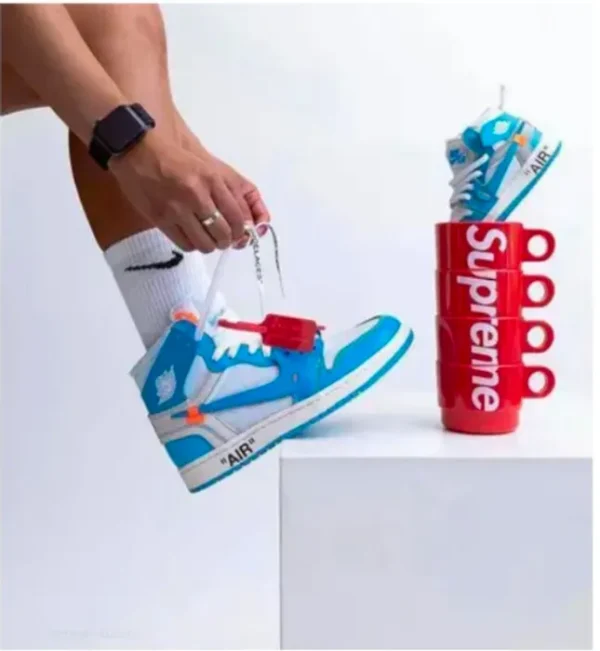 Air Jordan Retro 1 Off White University Blue(Master Quality) Shoes Wala