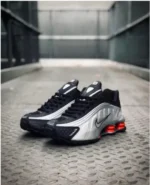 Nike Shox R4 Black Metallic Silver (Master Quality) Shoes Wala