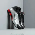 Nike Shox R4 Black Metallic Silver (Master Quality) Shoes Wala