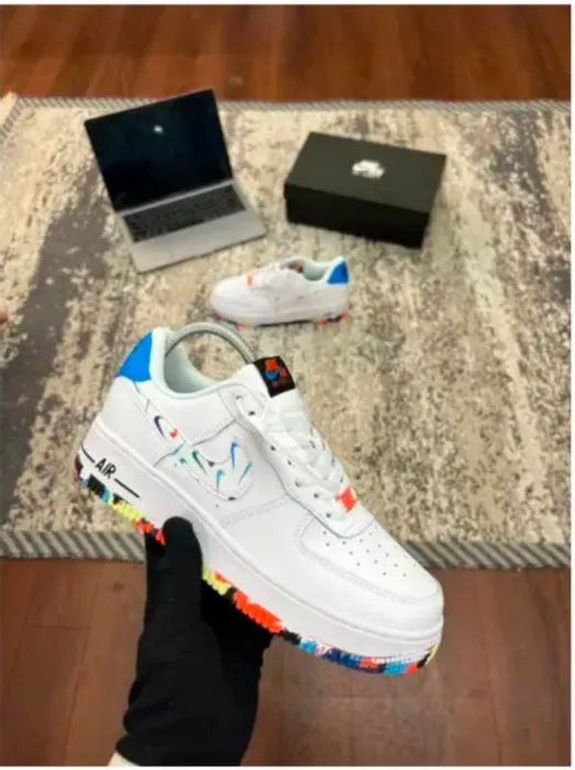 Nike Airforce 1 Swoosh Fetti Multi(Master Quality) Shoes Wala
