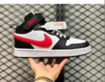 *Nike Court Borough Mid 2 Black White University Red (Master Quality) Shoes Wala