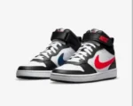 *Nike Court Borough Mid 2 Black White University Red (Master Quality) Shoes Wala