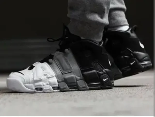 Nike Air Uptempo Black White Grey(Master Quality) Shoes Wala