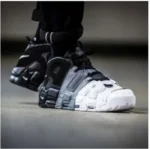 Nike Air Uptempo Black White Grey(Master Quality) Shoes Wala