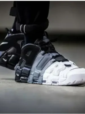 Nike Air Uptempo Black White Grey(Master Quality) Shoes Wala
