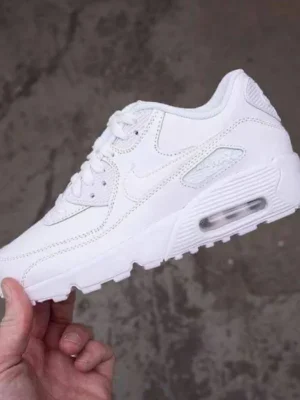 *Nikee Airmax 90 Essential Triple White(Master Quality) Shoes Wala
