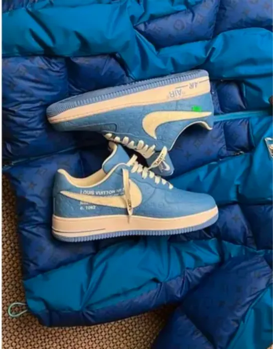 Nike Airforce 1 Louis Vuitton Blue(Master Quality) Shoes Wala