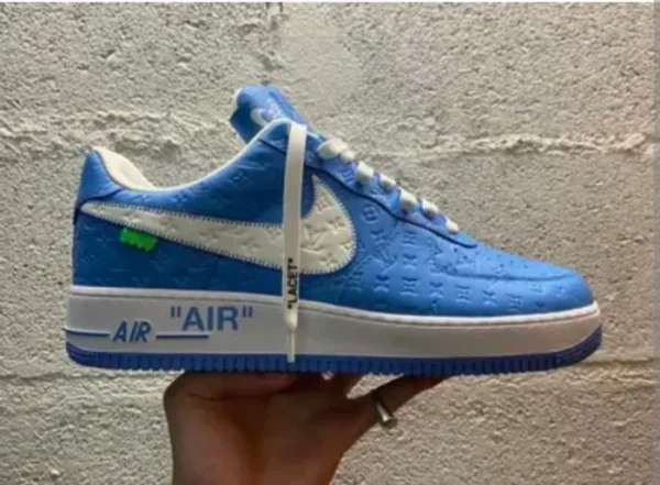 Nike Airforce 1 Louis Vuitton Blue(Master Quality) Shoes Wala
