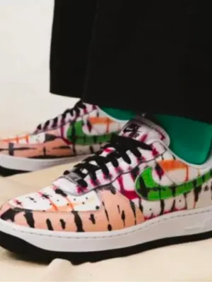 Nike Airforce 1 Low Black Tie Die(Master Quality) Shoes Wala
