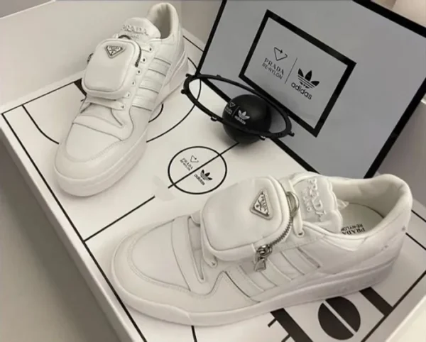 Prada X Addidas Forum Low White (Master Quality) Shoes Wala
