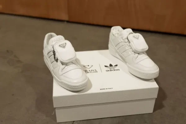 Prada X Addidas Forum Low White (Master Quality) Shoes Wala