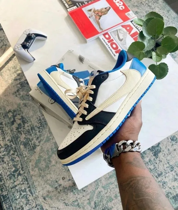 Nike Air Jordan 1 Low Travis Scott X Fragment (Master Quality) Shoes Wala
