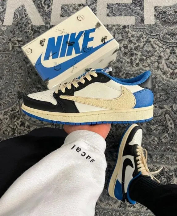 Nike Air Jordan 1 Low Travis Scott X Fragment (Master Quality) Shoes Wala
