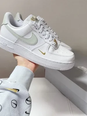 Nike Air Force 1 07 Gold Mini Swoosh (Master Quality) Shoes Wala