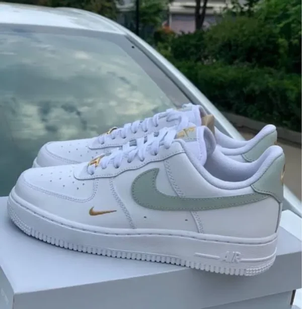 Nike Air Force 1 07 Gold Mini Swoosh (Master Quality) Shoes Wala
