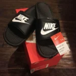 Nike Benassi Black(Good Quality) Shoes Wala