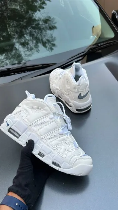 Nike Air More Uptempo White Onwhite(Master Quality) Shoes Wala