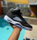 Air Jordan 5 Oreo Moonlight Black Master Quality) Shoes Wala