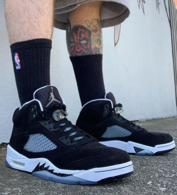 Air Jordan 5 Oreo Moonlight Black Master Quality) Shoes Wala