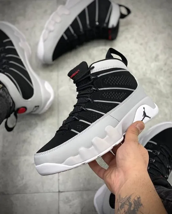 Nike Air Jordan Retro 9 Black White (Master Quality) Shoes Wala