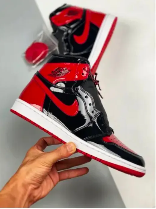 Air Jordan 1 Bred Patent(Master Quality) Shoes Wala