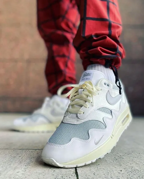 Nike Air Max 1x Patta White Pure Platinium(Master Quality) Shoes Wala