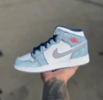 Nike Air Jordan 1 Mid French Blue (Master Quality) Shoes Wala