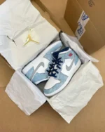 Nike Air Jordan 1 Mid French Blue (Master Quality) Shoes Wala