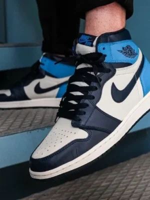 Jordan 1 Obsidian Unc Long (Master Quality) Shoes Wala