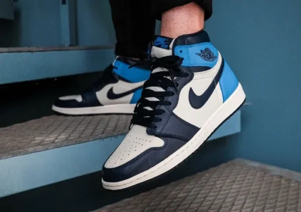 Jordan 1 Obsidian Unc Long (Master Quality) Shoes Wala