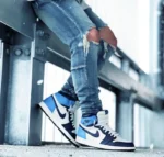 Jordan 1 Obsidian Unc Long (Master Quality) Shoes Wala