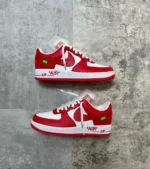 Nike Air Force 1 Off- White X Louis Vuitton Virgil Abloh Red (Master Quality) Shoes Wala