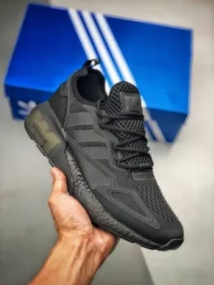 Adidas Zx 2k Boost Core Black Solar Yellow (Master Quality) Shoes Wala